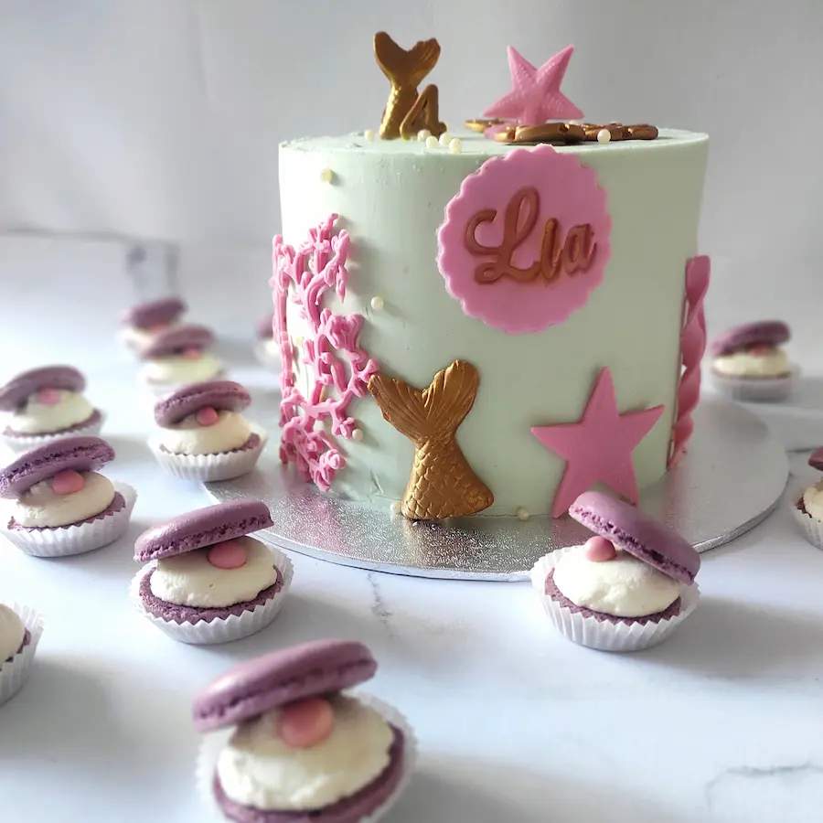 Cake Design Sirènes roses