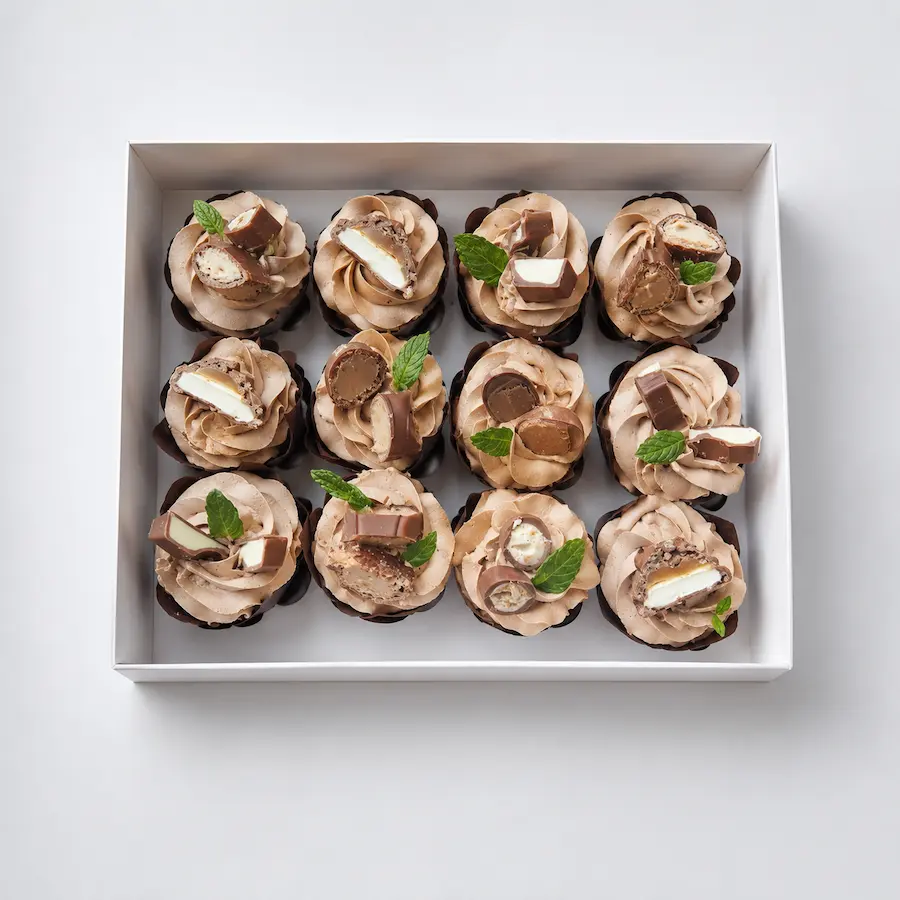 Cupcakes au chocolat et kinder