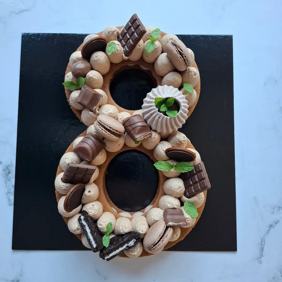 NUMBERCAKE 8 CHOCOLAT - INFINIES GOURMANDISES
