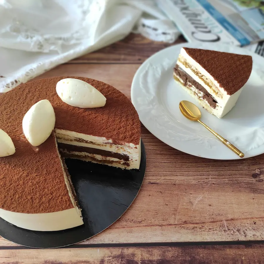 Découpe du tiramisu