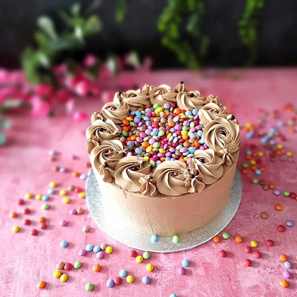 Infinies Gourmandises, cake design sur le thème Smarties