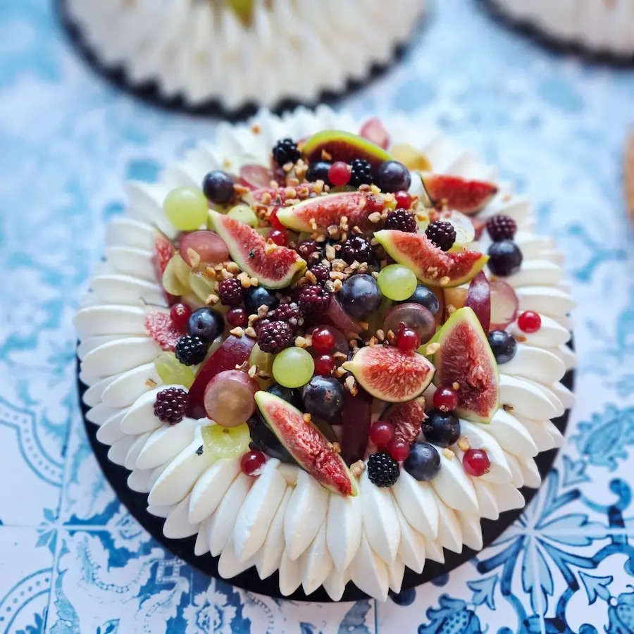 Pavlova fruits automne - Infinies gourmandises